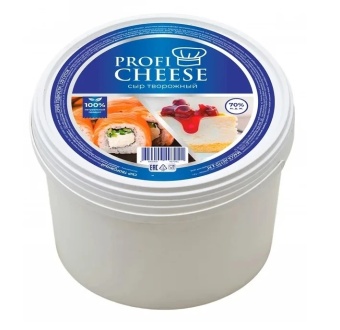 Сыр творожный м.д.ж. 70%, ведро 2,2 кг